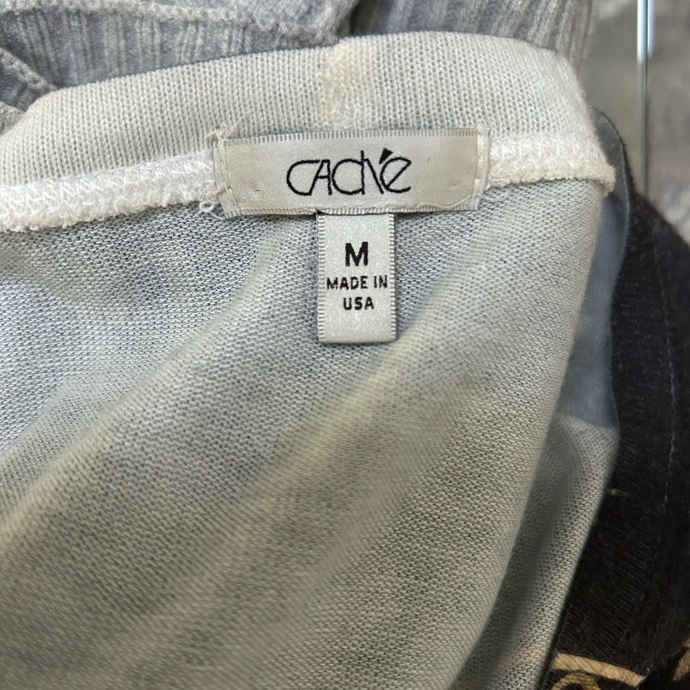 Cache Soft Gray Knit Top - Picture 6 of 8